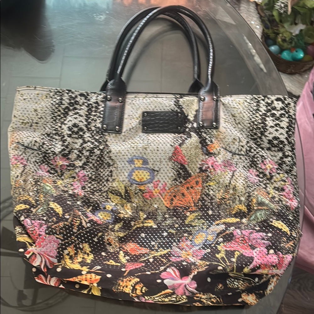 Floral Patterned Tote Bag